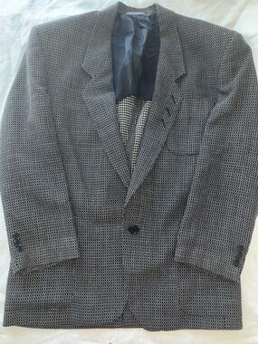 Luciano Soprani Segno 100% Pure Virgin Wool Jacket | Italian Designer | Sz 40